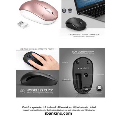 iBank ® Wireless Mouse for Laptop, PC, Tablet, Computer and Mac