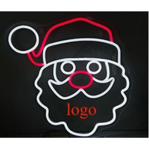 15.4 X 15.4" Santa Claus Led Neon Decorative Light