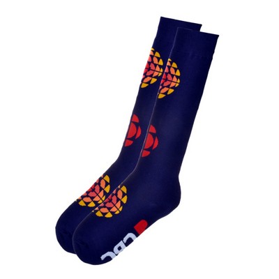 Custom Promo Knee High Dress Socks - Up To 6 Yarn Colors