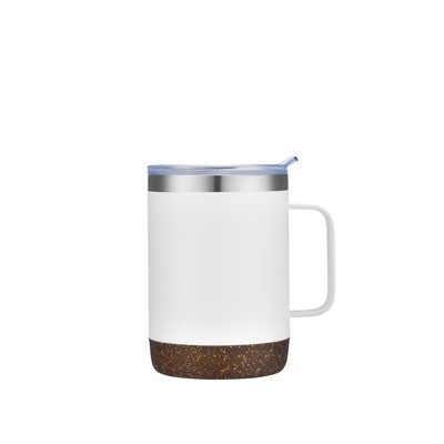 Endura 12 oz White Stainless Steel Bottle