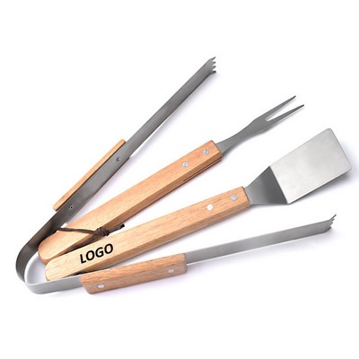 3PC Stainless Steel BBQ Grill Tool Set