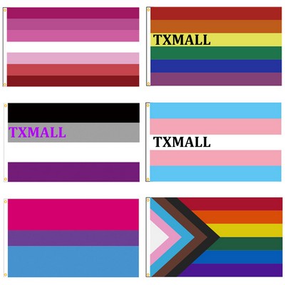 3x5' Rainbow Pride Flag