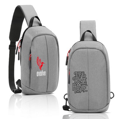 Crossbody Travel Sling Backpack (Ocean)