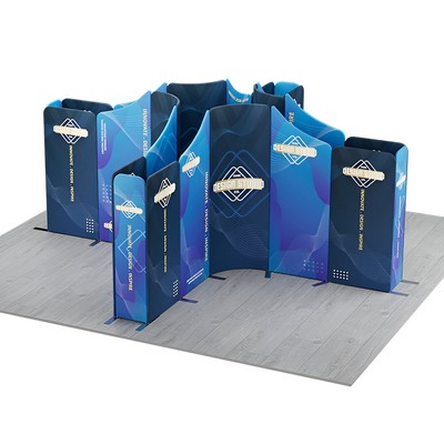 16.4x16.4' Magnetic Modular Fabric Displays - Island Shape