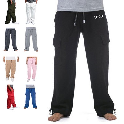 Men Heavyweight Fleece Cargo Pant
