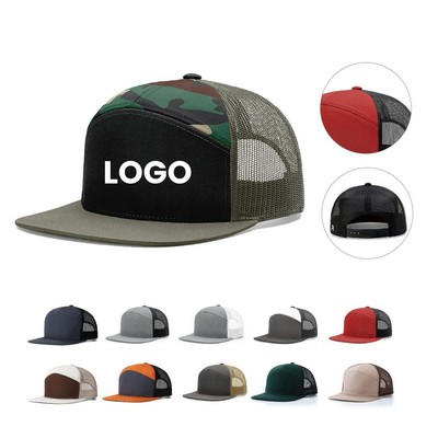7 Panel Trucker Cap Hat