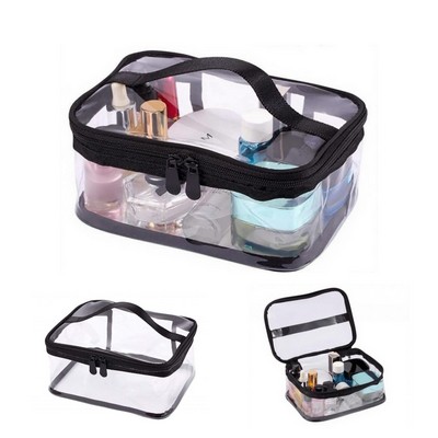 Portable Clear Zipper Makeup Bag