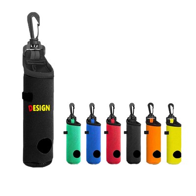 Neoprene Golf Ball Holder With Carabiner