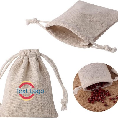 Promotional Compact Cotton-Lined Drawstring Sack