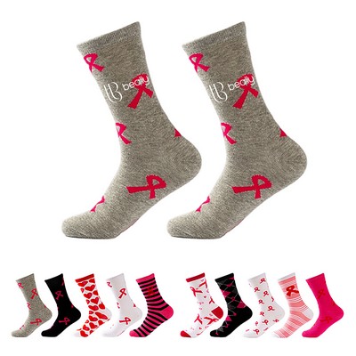 Breast Cancer Awareness Cotton Socks