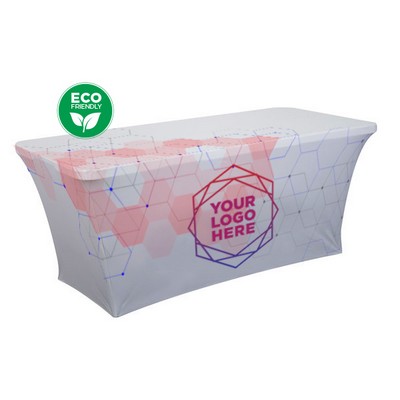6' 4-Sided Recycled Polyester Stretch Fit Display Cloth (Dye Sublimation Print)