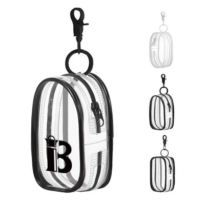 Mini Waterproof Transparent PU Makeup Storage Bag