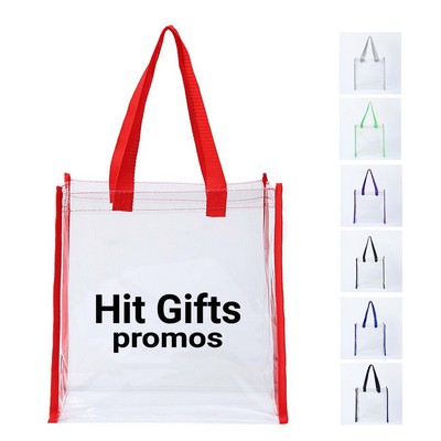 Clear PVC Stadium Tote Bag