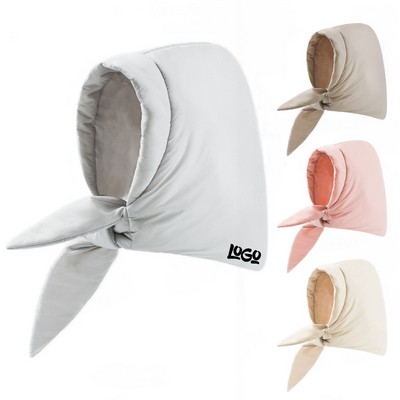 Winter Triangle Wrap Down Puffer Hat