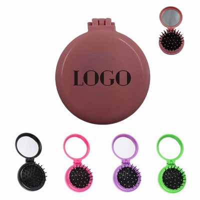 Plastic Foldable 2-in-1 Air Cushion Hairbrush