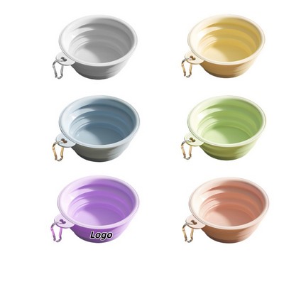 Silicone Foldable Pet Bowl for Outdoor Travel and Camping
