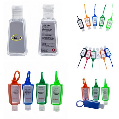 1 Oz. Hand Sanitizer with Silicone Holder