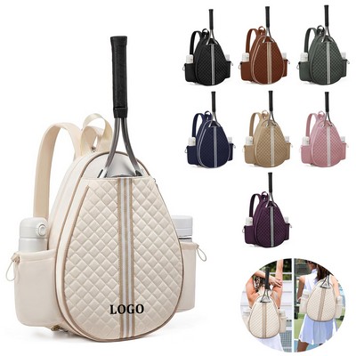Quilted Tennis Backpack