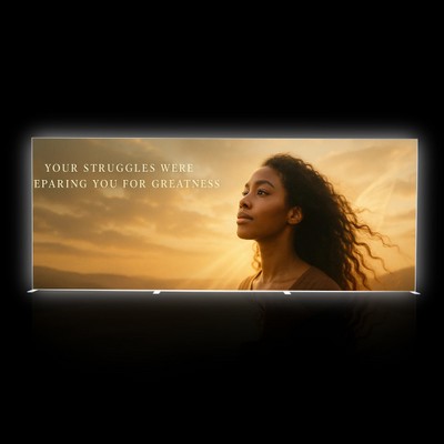 20'W x 8'H PVC SEG Lightbox Tooless Double Sided Print(Frame+Fabric)