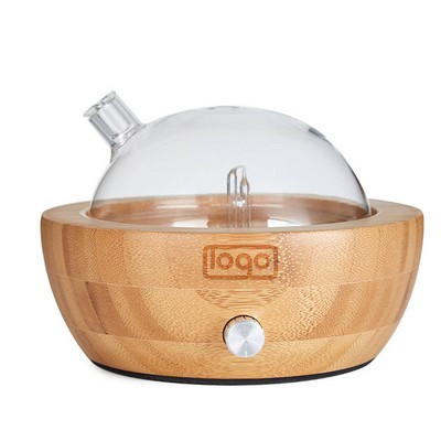 Bamboo Wood Glass Waterless Essential Oil Diffusers