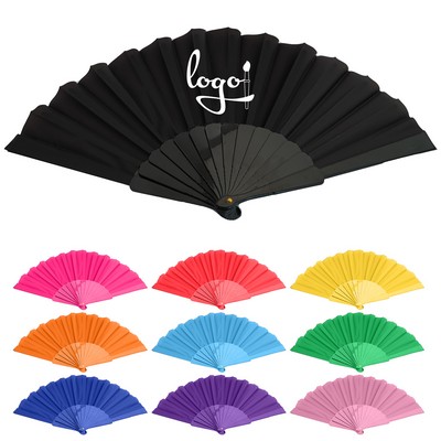 Full Color Plastic Handheld Folding Fan