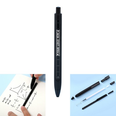 Straight Line Pen with Ruler
