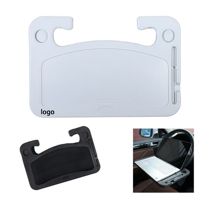 Portable ABS Steering Wheel Desk for Car & Travel Use