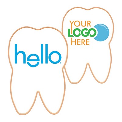4" Tooth Shaped Logo Sugar Cookie