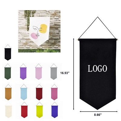 Decorative Canvas Enamel Pin Banner