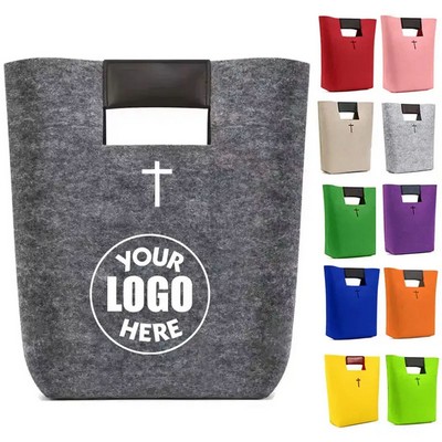 Felt Bible Cover Christian Church Handbags