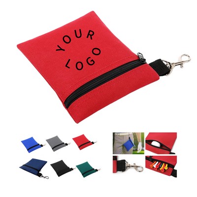 Zipper Golf Accessory Storage Pouch Bag