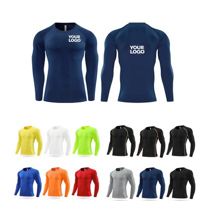 Long Sleeve Compression Workout Shirt Quick Dry