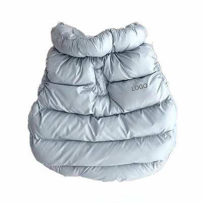 Morandi Color Simple Dog Vest Warm Winter Thickened Pet Clothing Small Breeds