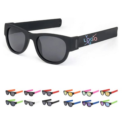 Foldable Slap-On Polarized Sunglasses
