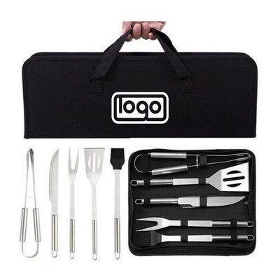 Grill Master BBQ Set 5pc Set W/Storage Bag