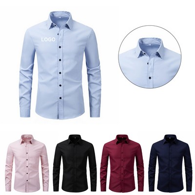 Mens Long Sleeve Business Shirt