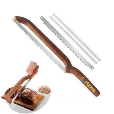 Wooden Bread Slicing Bow Knife