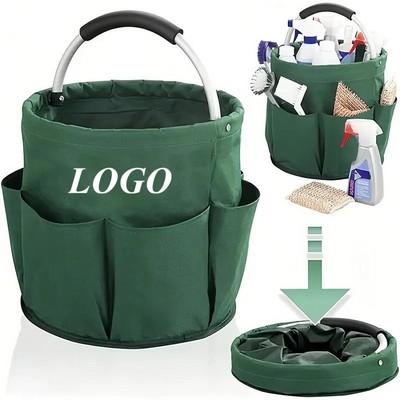 Portable Foldable Picnic Basket, Garden Tool Basket & Outdoor Handheld Basket