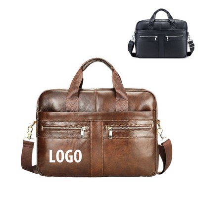 Genuine Leather Business Briefcases for Men