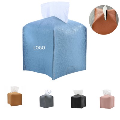 PU Leather Tissue Box