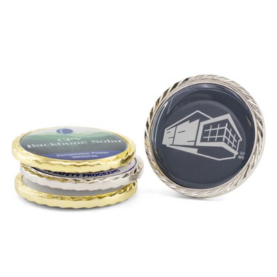 NFC Challenge Coin w/ Oblique Border (1.75")