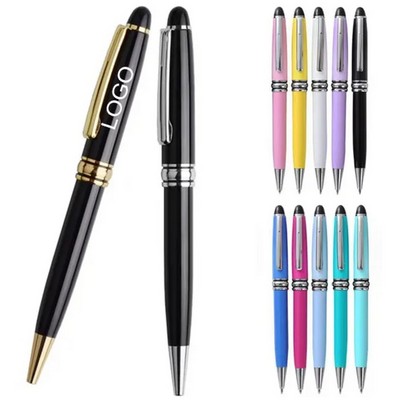 Twist Action Brass Ballpoint Pen with Enamel Finish