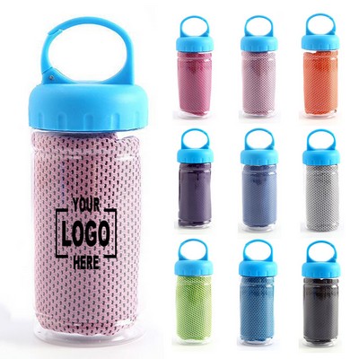 Cooling Towel With Bottle