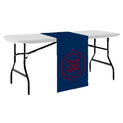 30"W X 70"L FR Polyester Twill Table Runner (Silkscreen Print)