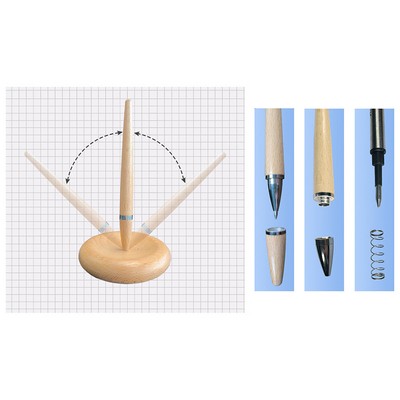 Beech Magnetic Levitation Pen Set