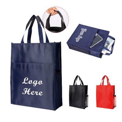 Waterproof Handheld Document Bag with Side Mesh Pocket