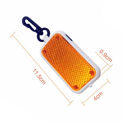 Safety Reflector Keychain Light