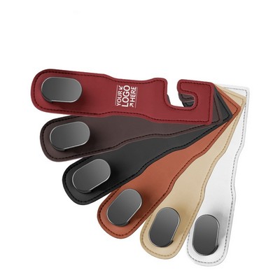 Premium Leather Car Seatback Hook