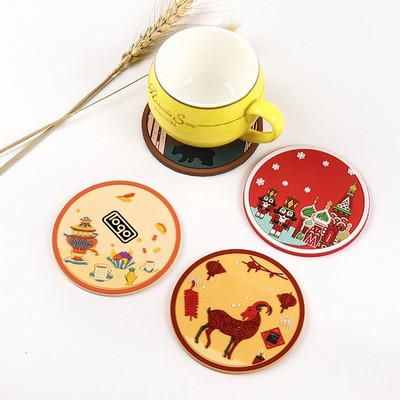 Silicone Round Coaster