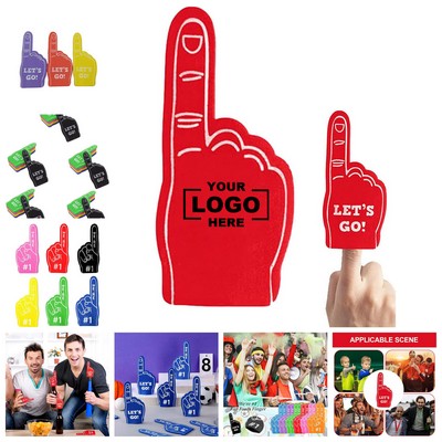 5" Mini EVA Foam Finger - Pocket Sized Cheering Hand Prop